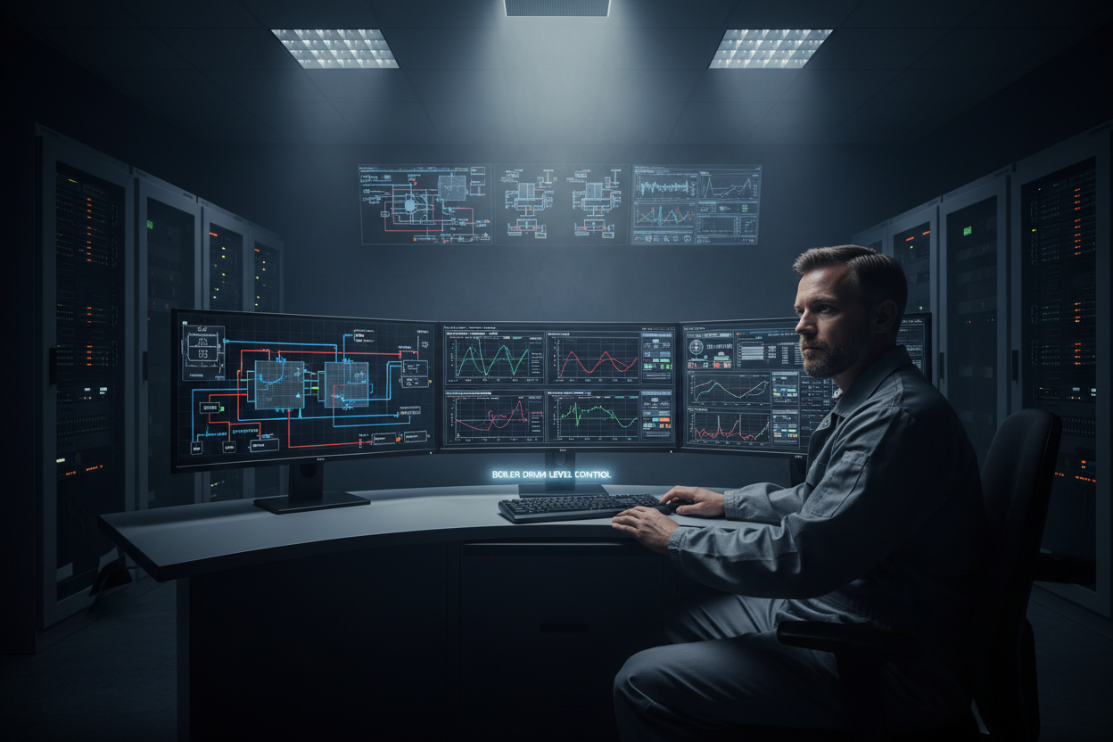 Feedforward Plus Feedback: Drum Level Control Strategies in Yokogawa CENTUM VP and Ovation