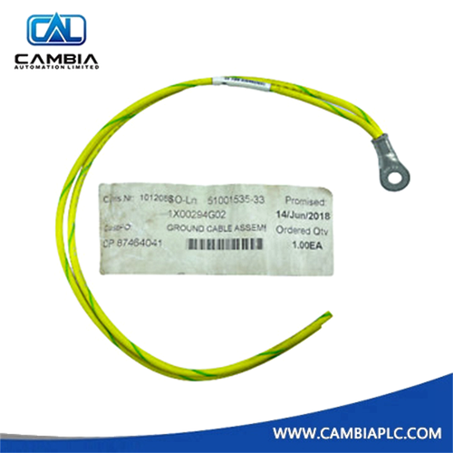 1X00294G02 | Emerson Ovation | Ground Cable Assembly