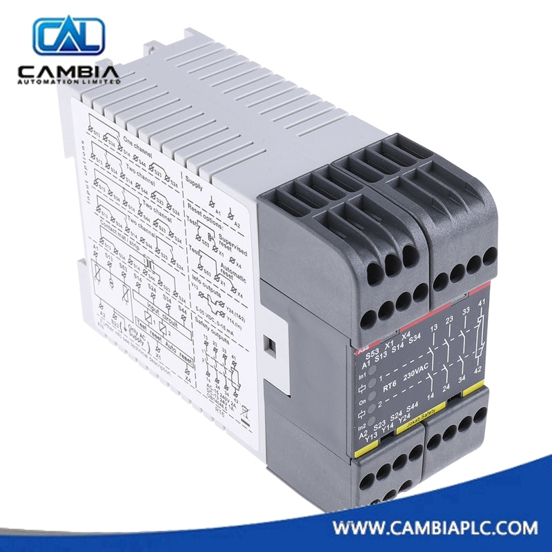 ABB 2TLA010026R0500 RT6 230AC Safety Relay Module