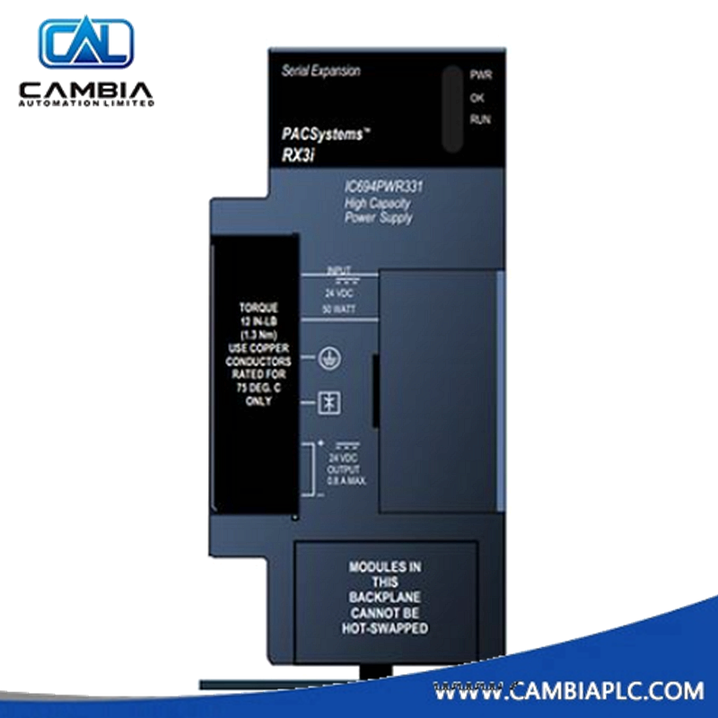 IC694PWR331 | GE Fanuc | Power Supply 24 Vdc High Capacity