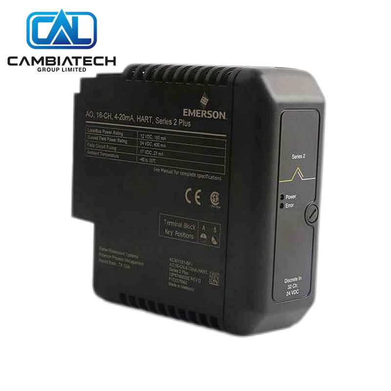 AO 16ch HART Plus Card KC3011X1-BK1 Emerson DeltaV S-Series