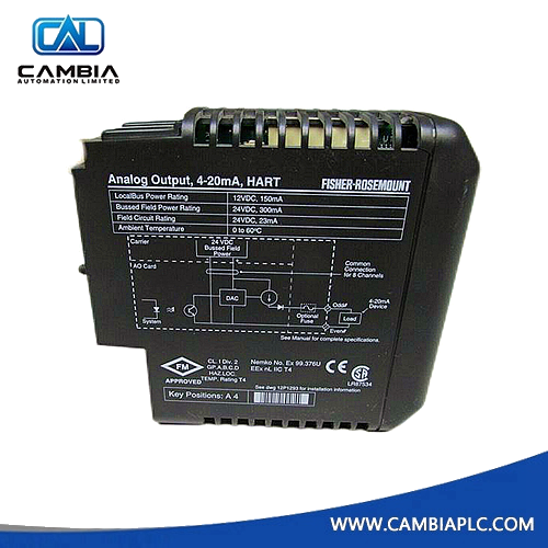 KJ3002X1-BE1 | Emerson DeltaV | AO, 8-Channel, 4-20 mA, HART Card