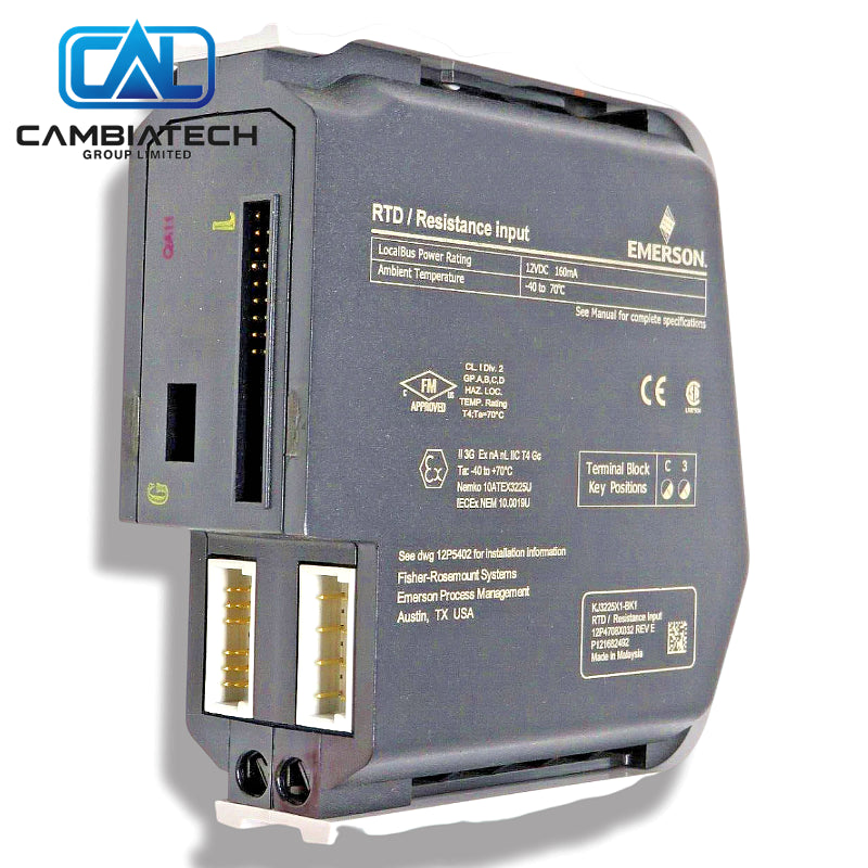 Emerson | KJ3225X1-BK1 | S-Series RTD/Resistance Input Card