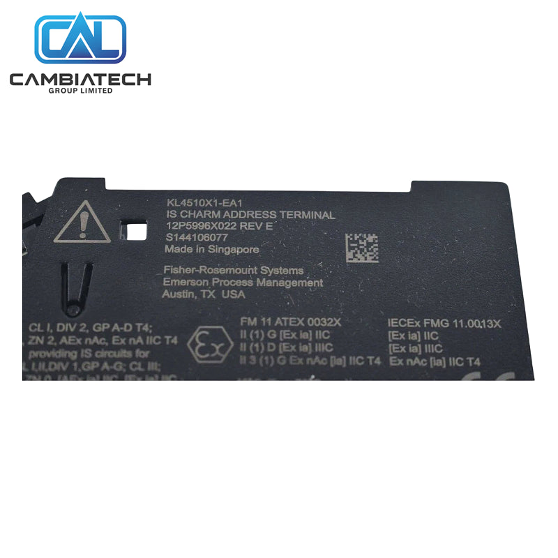 Emerson KL4510X1-EA1 I.S. CHARM Terminal Block Variant