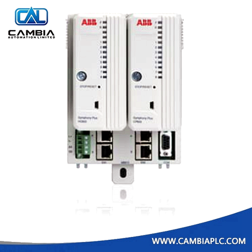 Ubicaciones de montaje del módulo ABB MB810: A=HC800, B=CP800