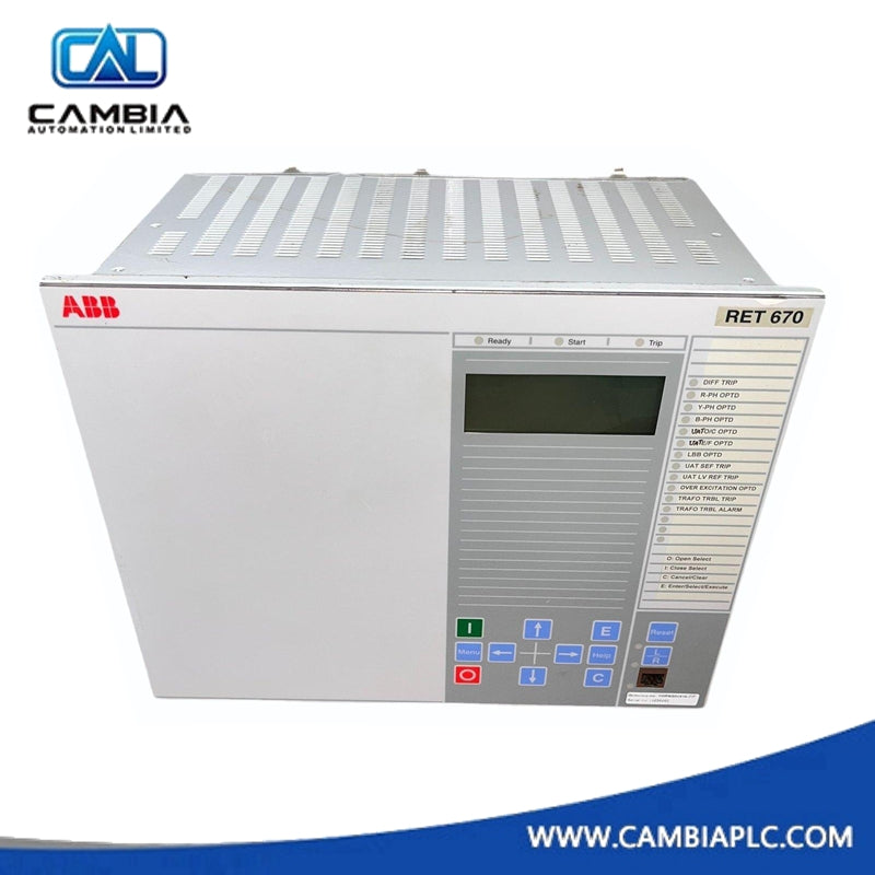 ABB RET670 1MRK000008-NBr02 Display Panel Module